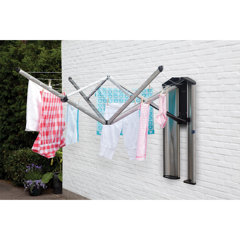 Washing line best sale attached to wall